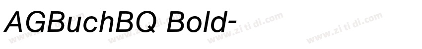 AGBuchBQ Bold字体转换 AGBuchBQ Bold字体转换